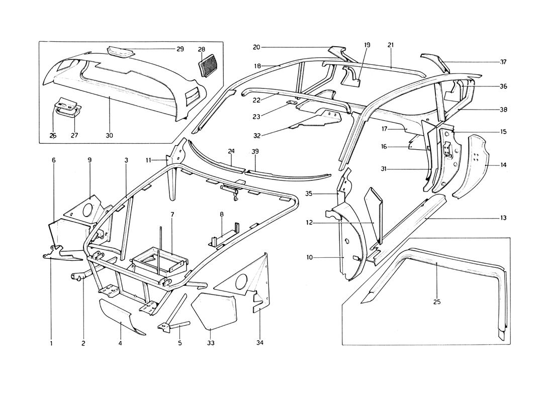 BODY SHELL - INNER ELEMENTS